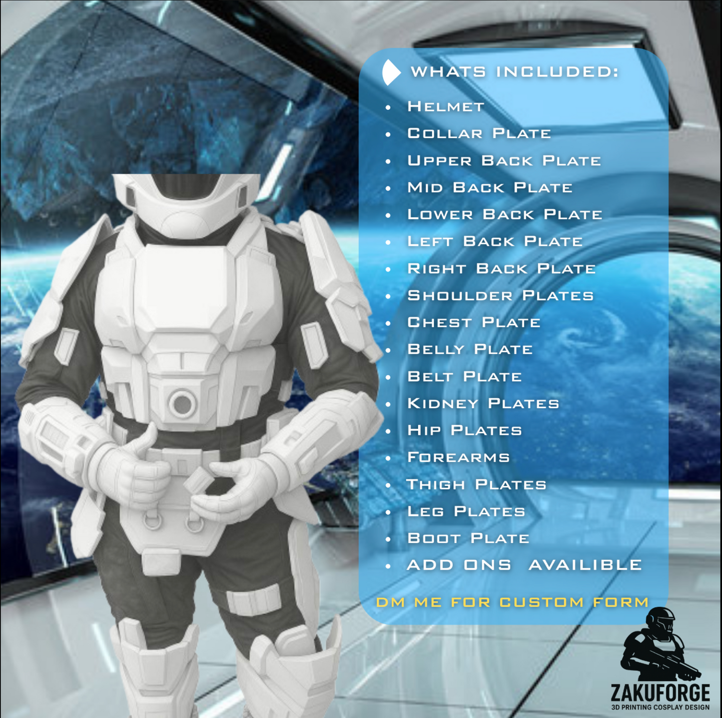 Halo ODST Cosplay ARMOR | 3D Printed Armor Prop RAW