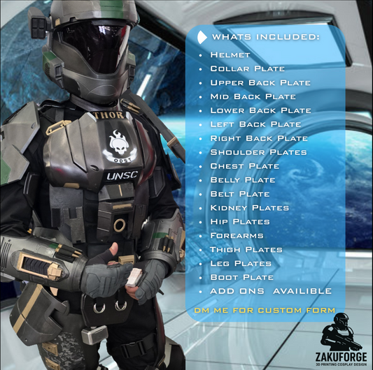 Halo ODST Cosplay ARMOR | 3D Printed Armor Prop Custom